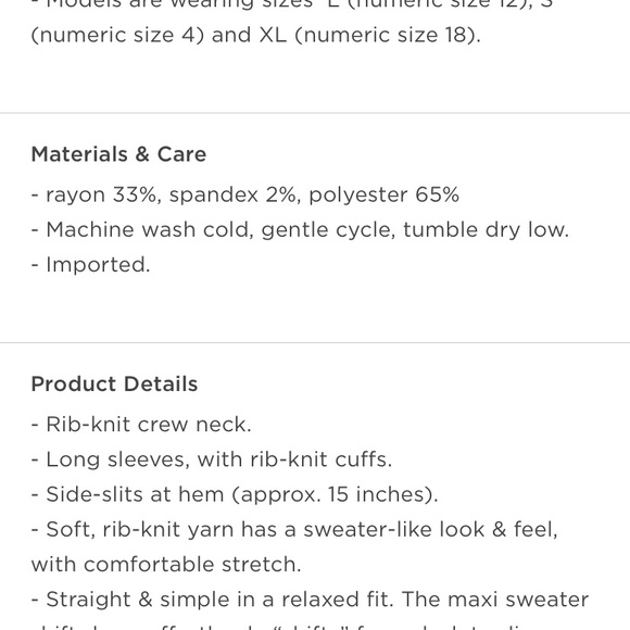 NWT Rib Knit Sweater Style Maxi Dress - Picture 4 of 4